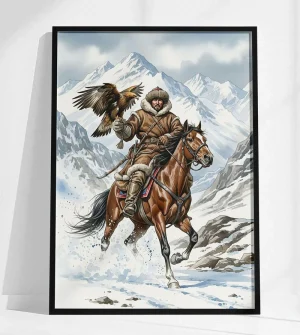 бүркітші қазақ Охотник с беркутом