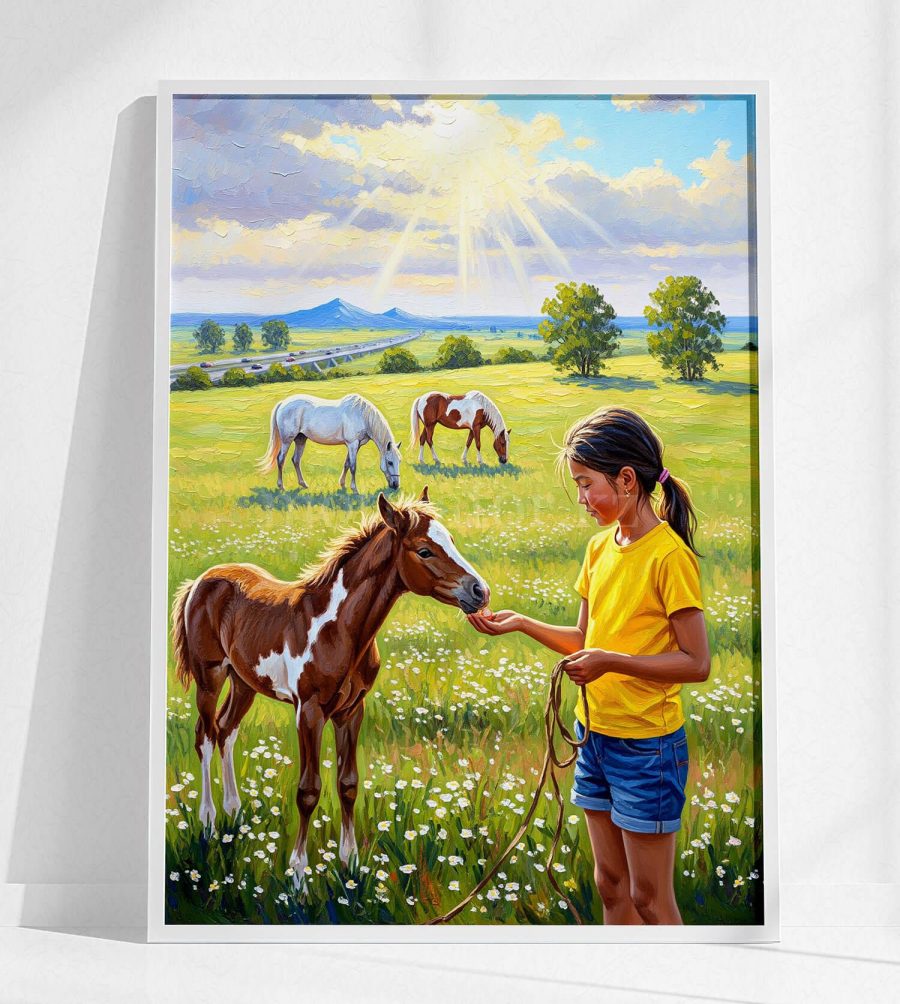 Қыз бала бен құлын